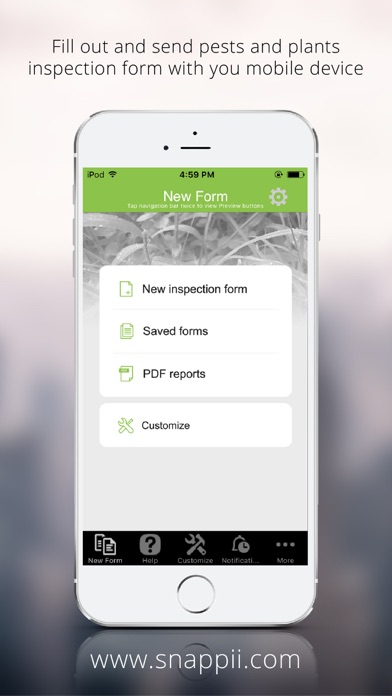 Screenshot #1 pour Pests and Plants Inspection Form