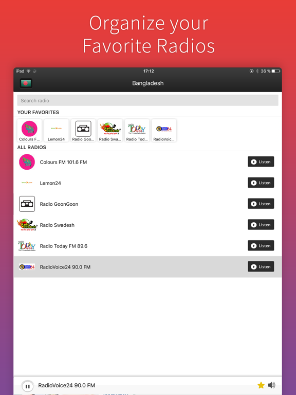 Screenshot #5 pour Radio Bangladesh - Radios BNG FREE