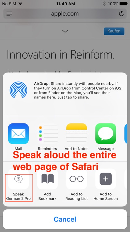 SpeakGerman 2 FREE (8 German Text-to-Speech) screenshot-4