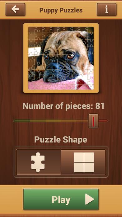 Screenshot #2 pour Chiots Mignons Jeux De Puzzle - Jeu De Casse-tête