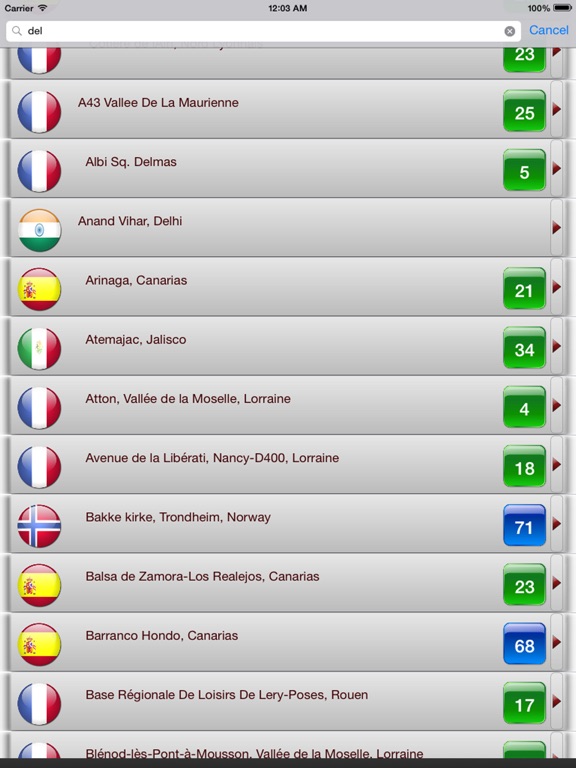 iAirQuality-global pm2.5,pm10 iPad screenshot
