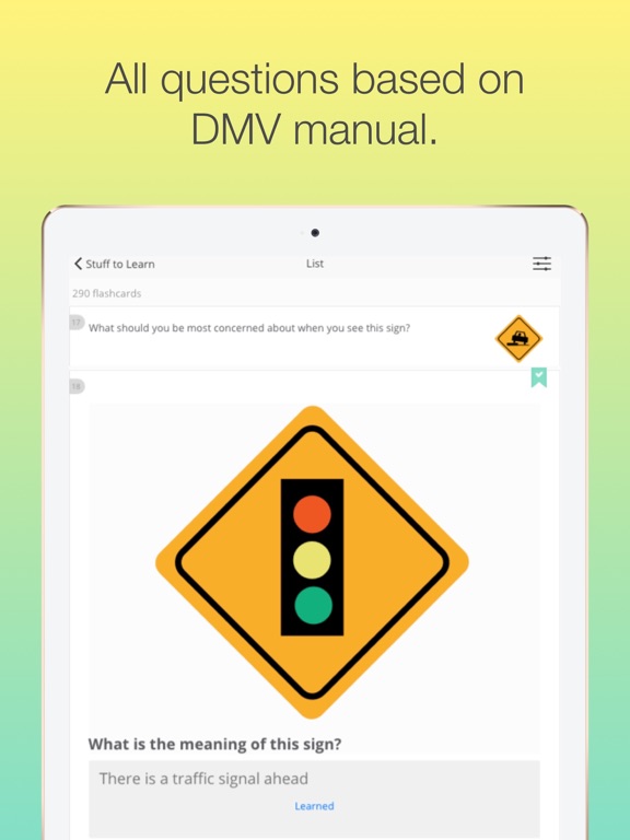 North Carolina DMV Permit test iPad screenshot 4 - Education app