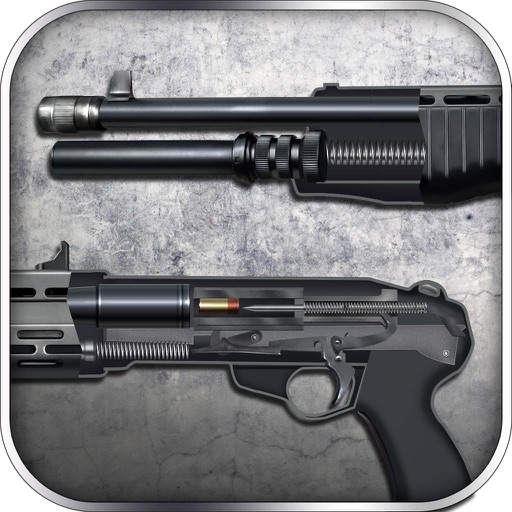 Assembly and Gunfire: Shotgun SPAS-12 - Firearms Simulator with Mini Shooting Game for Free by ROFLPlay icon