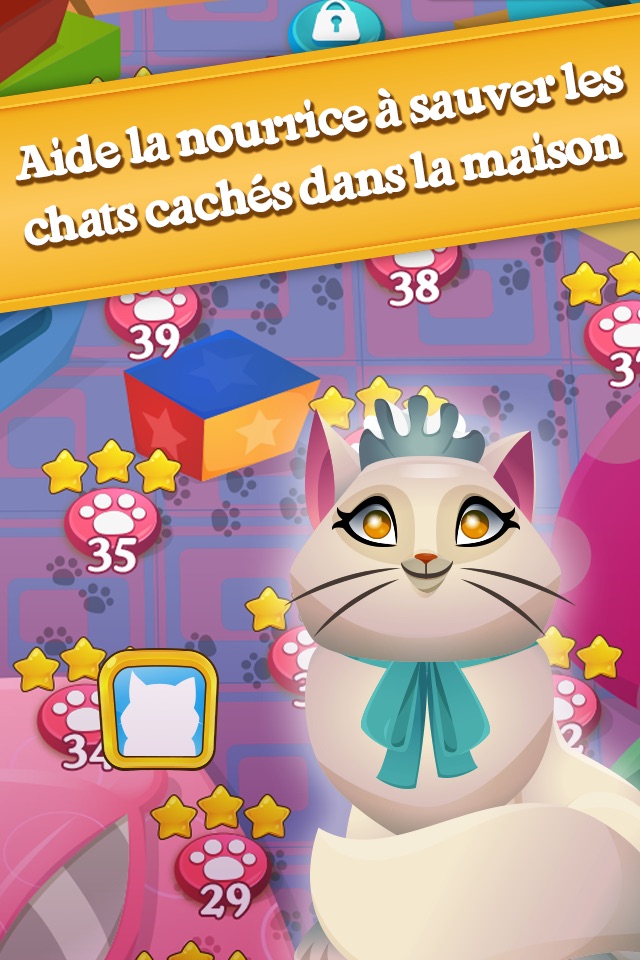 Cute Cats Match-4 screenshot 3