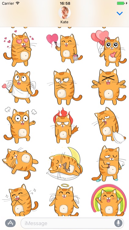 Cartoon Cats - Stickers for iMessage