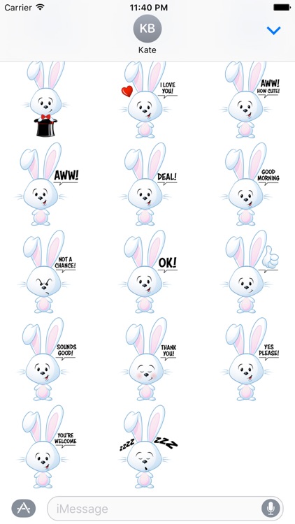 Bunny Sticker Pack screenshot-3