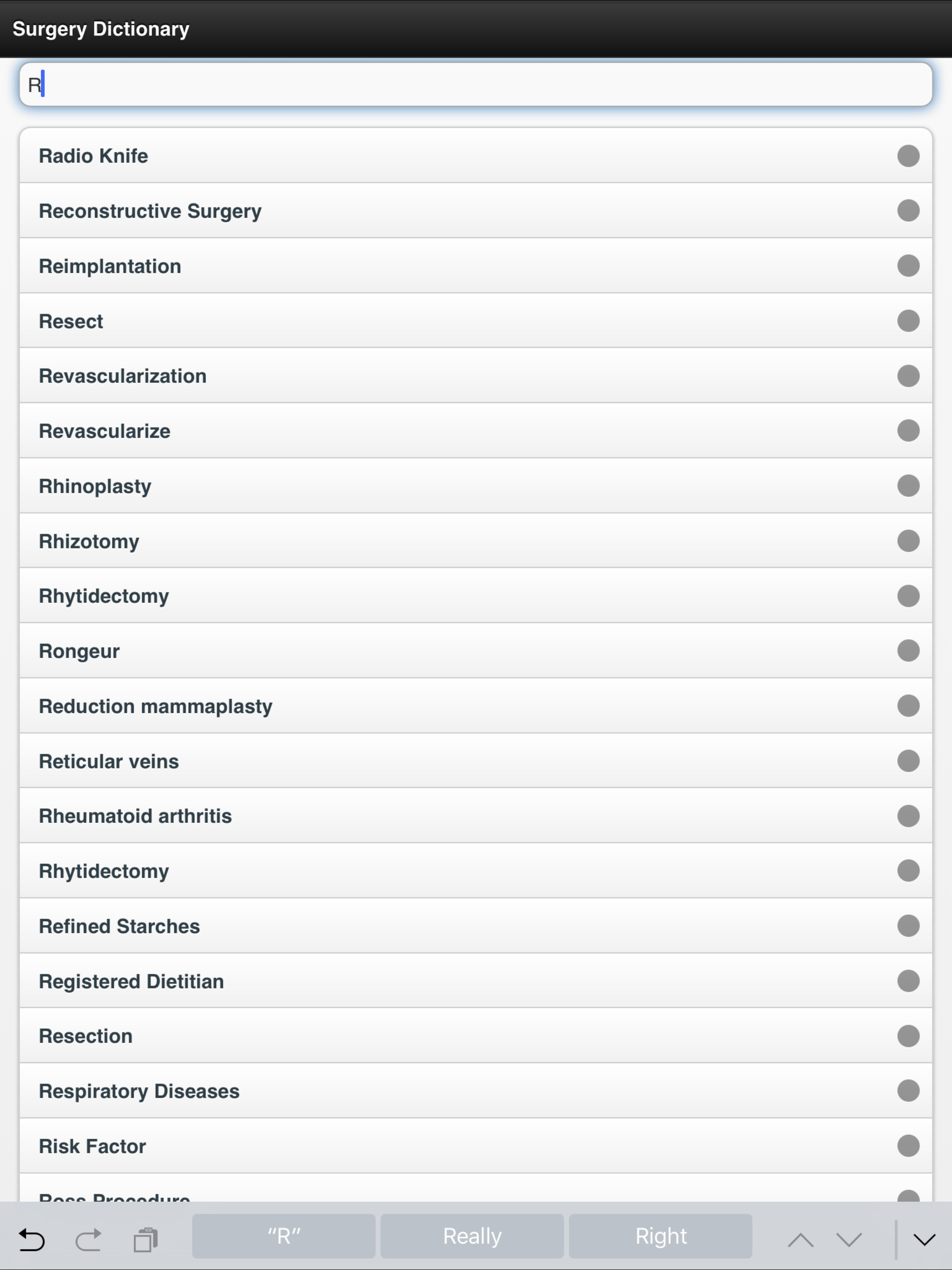 Surgery Dictionary Offline
