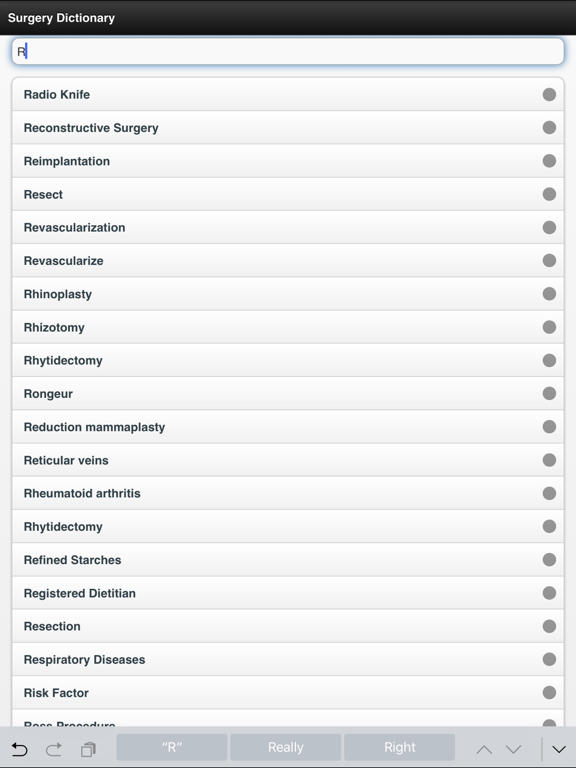 Surgery Dictionary Offline iPad screenshot