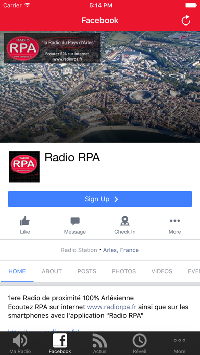 RPA "Radio Pays d'Arles" screenshot 2