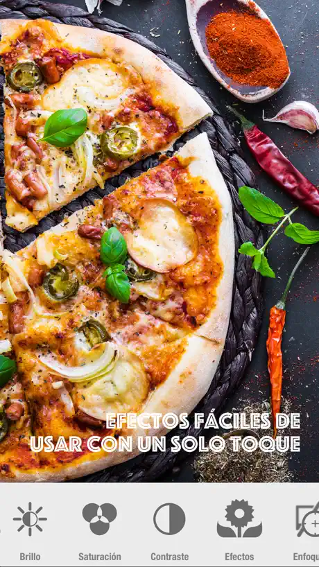 FOODSHOT - efecto de lente de 1 toque para la foto