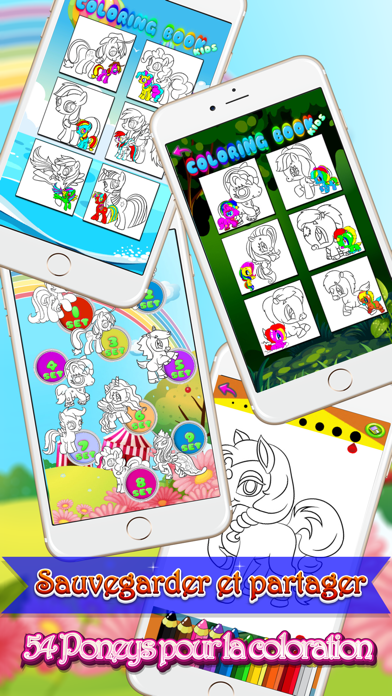 Screenshot #2 pour Poney sirène et fée coloriage Pages For Kids