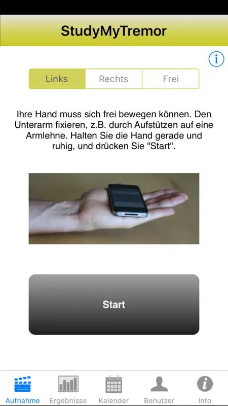 StudyMyTremor screenshot 1 of 4