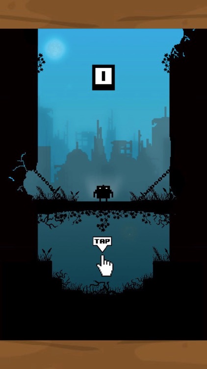 Small black jump-jump into the sea