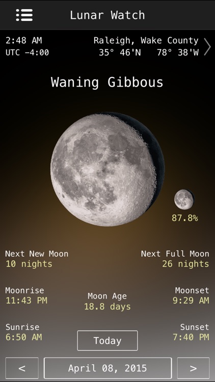 Lunar Watch Full moon calendar screenshot-3