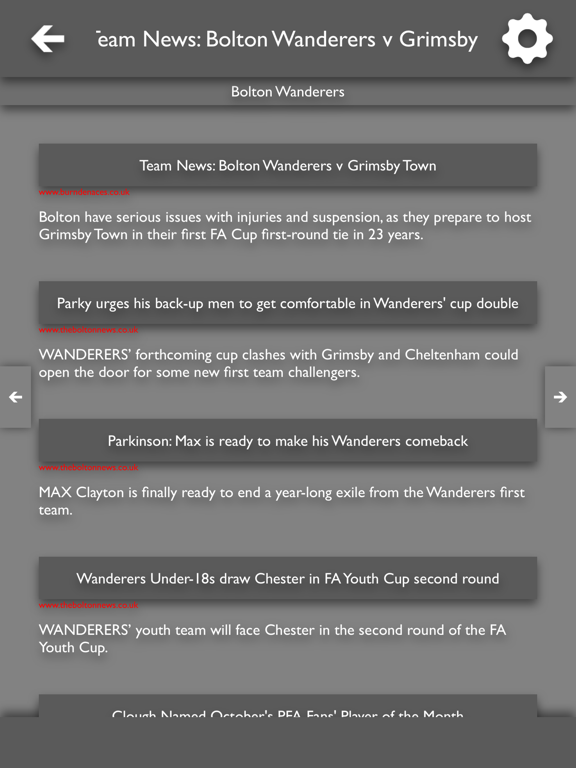 Screenshot #6 pour All The News - Bolton Wanderers Edition