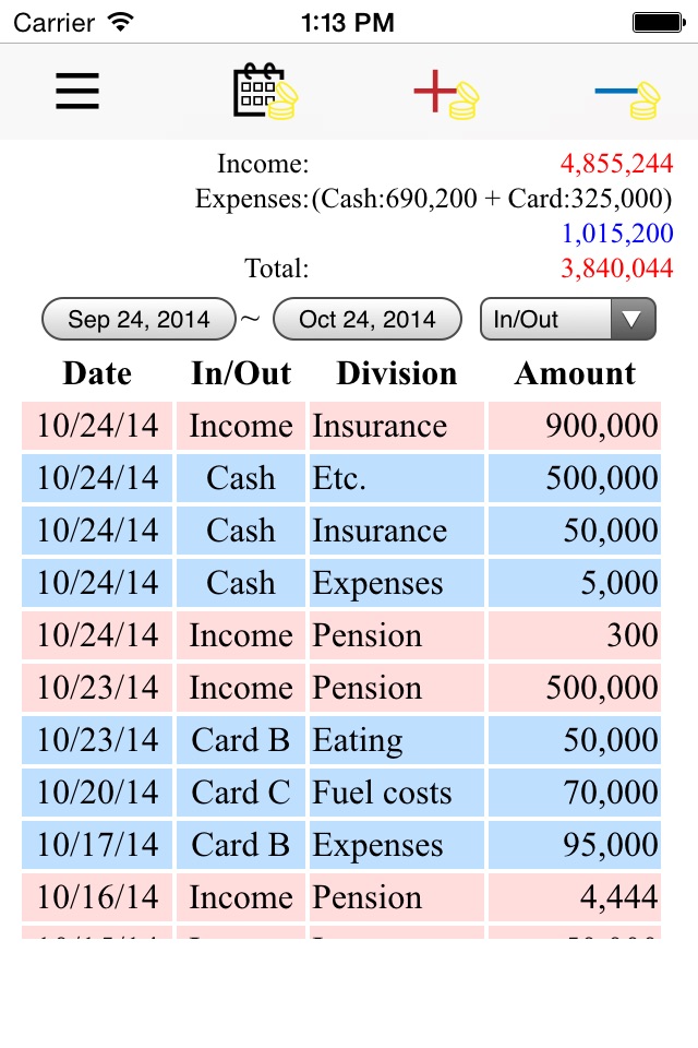 Oh My Money ( Account book ) screenshot 2