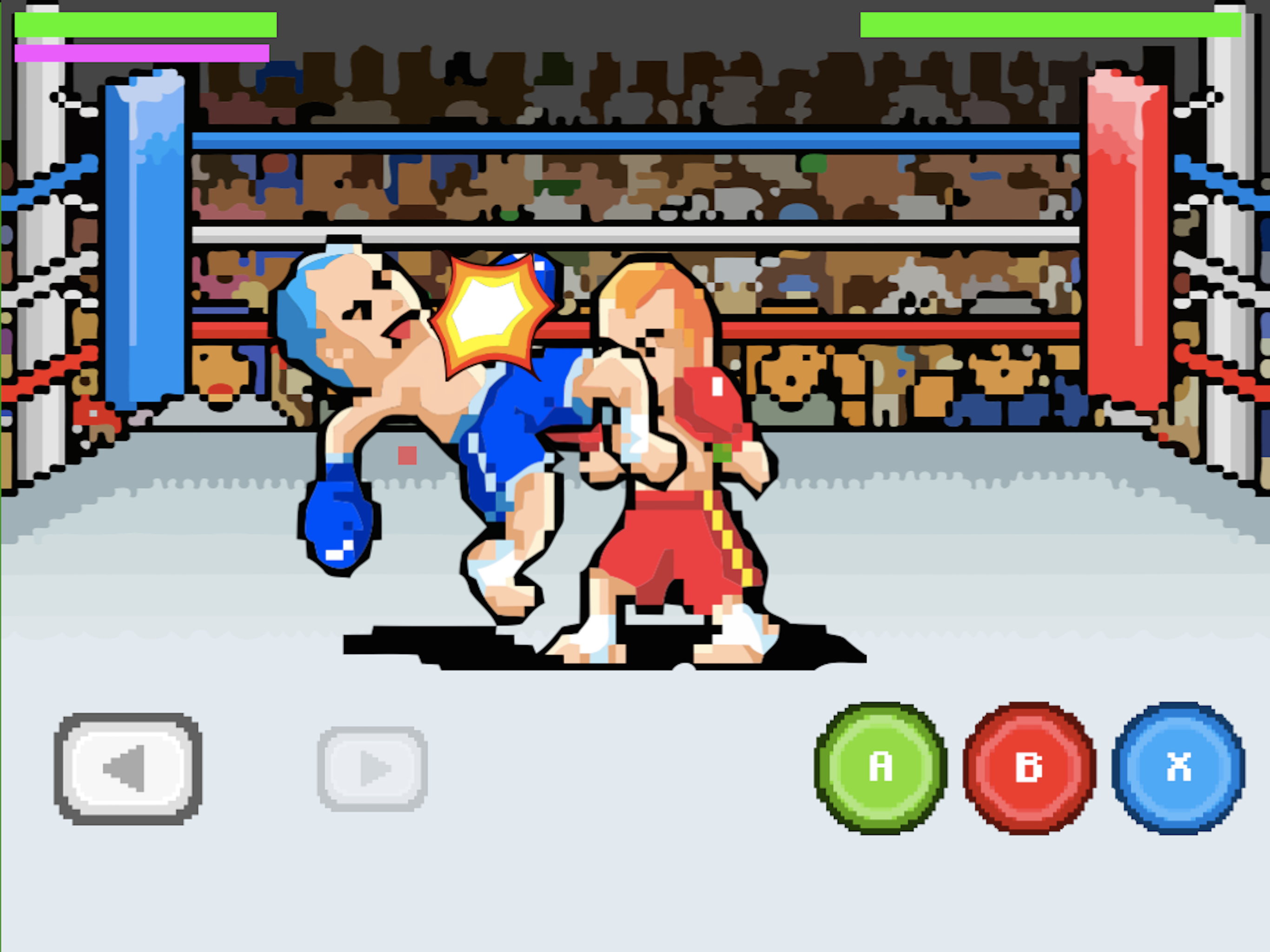 Fighting kickboxing!
