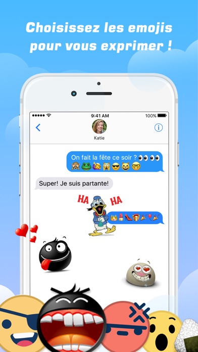 Screenshot #2 pour Emoji - L'art des émoticônes & Clavier à polices