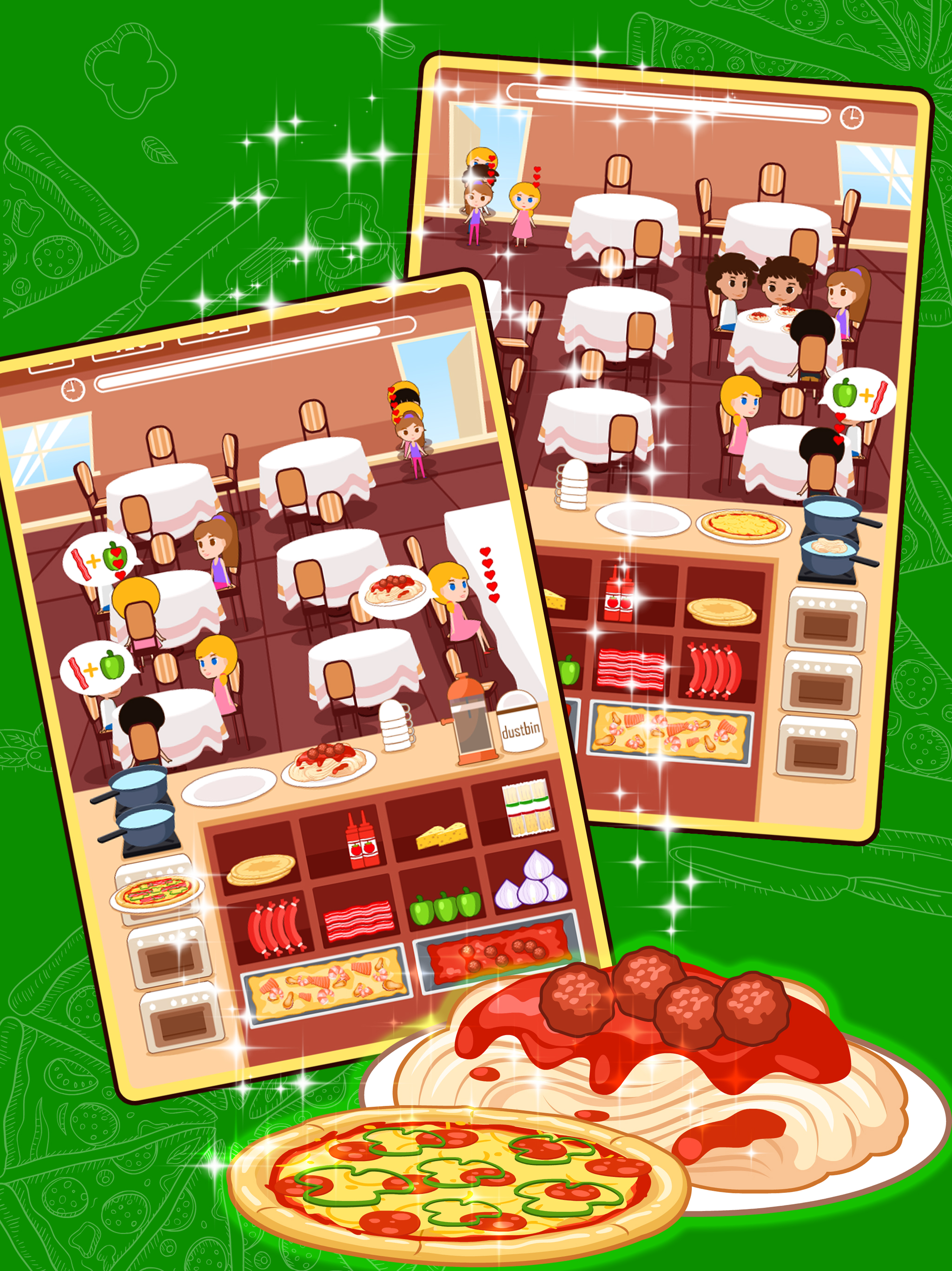Pizza And Spaghetti Fever - cooking game for free