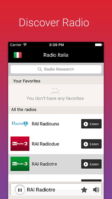 Screenshot #2 pour Radio Italie - Radios IT - Musica Italiana