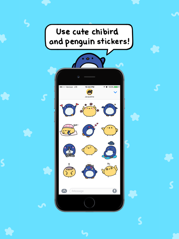 Screenshot #5 pour Chibird & Penguin Stickers
