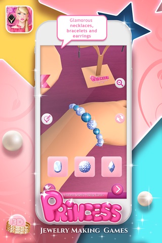 Princess Jewelry Making Game-Fashion Design Studio screenshot 4