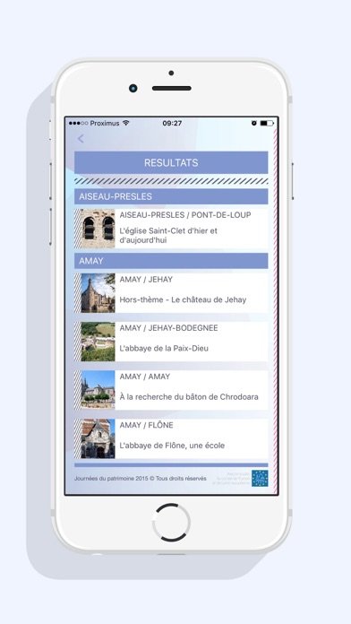 Screenshot #3 pour Journées du Patrimoine en Wallonie