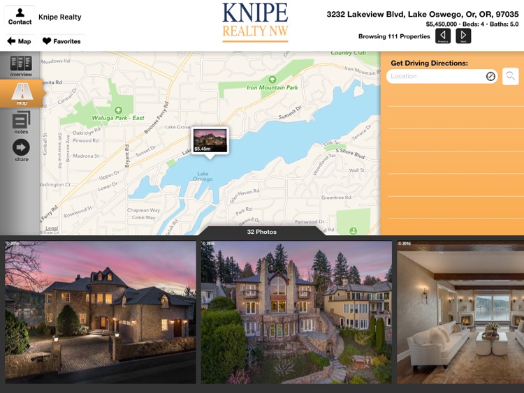 Knipe Realty Home Search for iPad