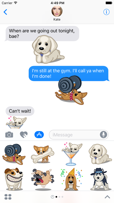 Screenshot #1 pour Dog Stickers Pack