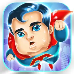 Superhero Fat to Fit Gym 2 - cool sport running & jumping games! app icon