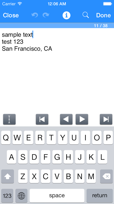 Textforce - Text Editing for Dropbox Screenshot