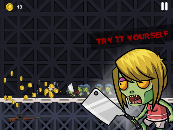 Zombies VS Hunter - Running & Shooting Undead Land iPad screenshot