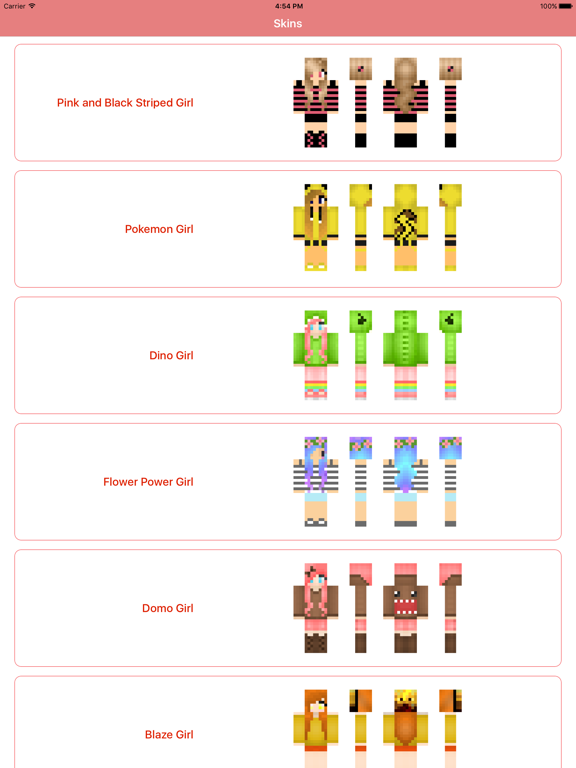 Girl Skins for MCPE - Skin Parlor for Minecraft PEのおすすめ画像4