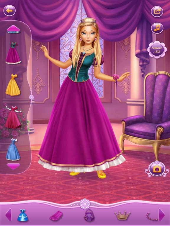 Dress Up Princess Selena iPad screenshot 5 - Entertainment app
