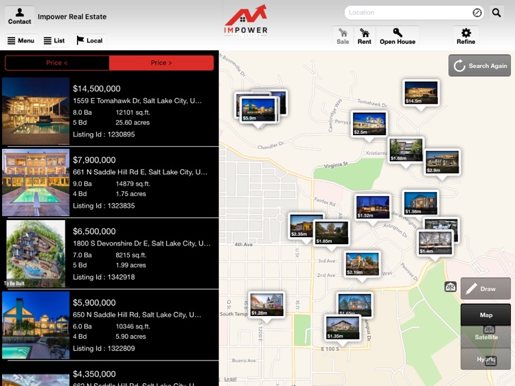 IMPOWER Real Estate for iPad