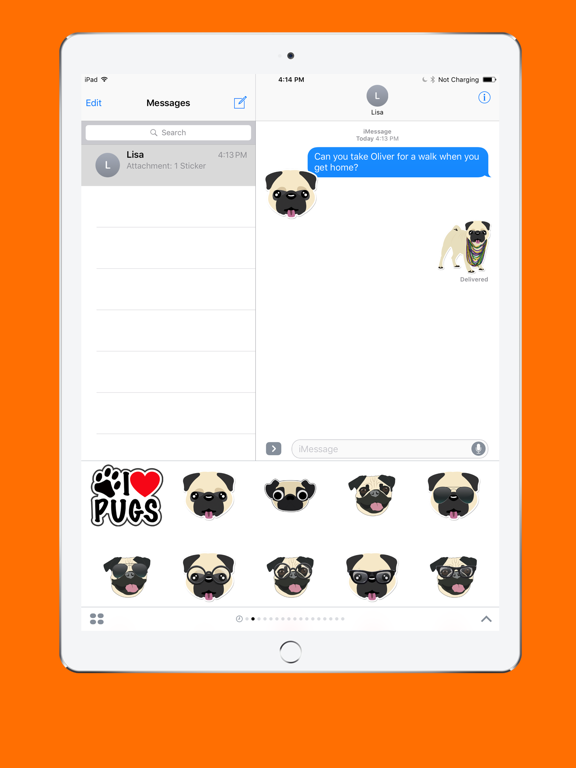Screenshot #4 pour Pug Emoji