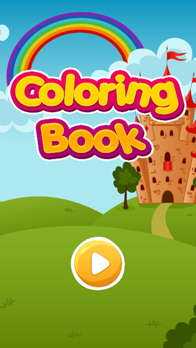 Princess Coloring Book HD - Fun Kids Drawing iPhone screenshot
