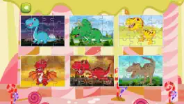 Game screenshot Dinosaur Jigsaw learning easy kids games for 4 yr apk
