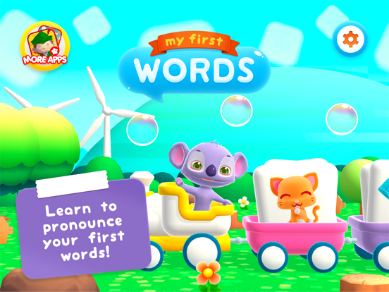 Screenshot #1 for My First Words - Early english spelling and puzzle game with flash cards for preschool babies by Play Toddlers (Free version)
