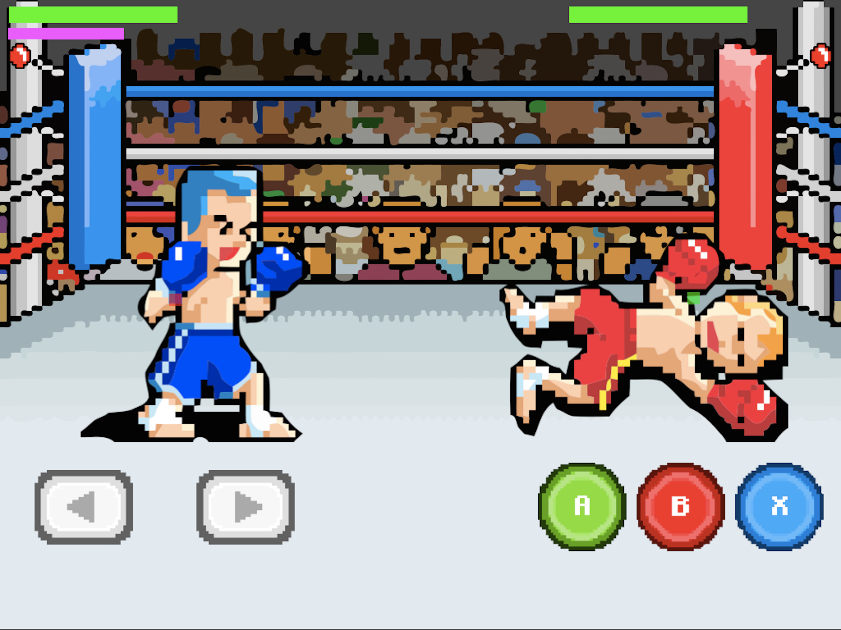 Fighting kickboxing!