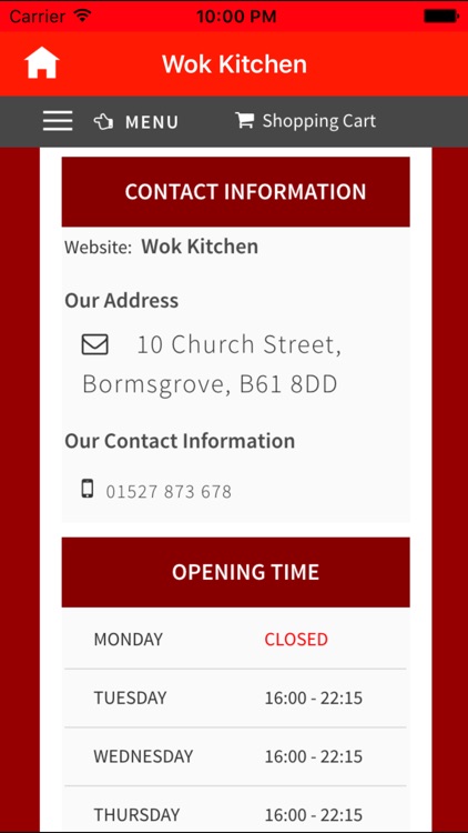 Wok Kitchen, Bromsgrove