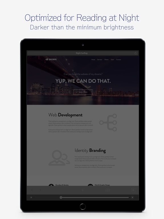 Screenshot #5 pour NightSurfing : Dark Night Web Browser
