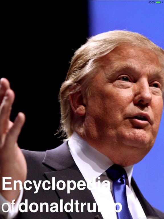 CHI Encyclopedia of Donald Trump iPad screenshot 1 - Education app