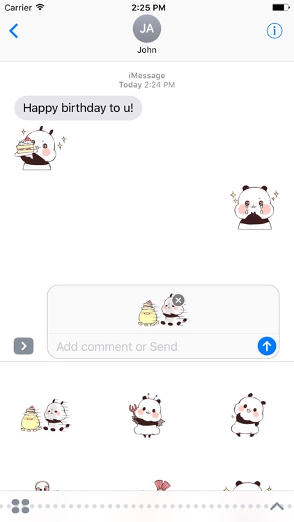 Panda And Friend Sticker screenshot-3