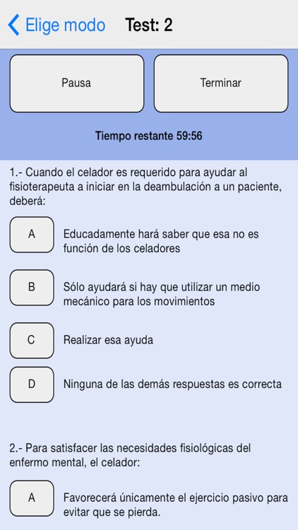 Celador Sanitario Test