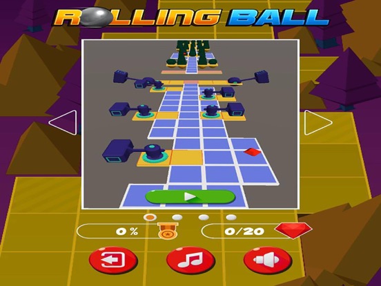 Screenshot #5 pour Rolling Ball Fall Down Endless Jump Sky Adventure