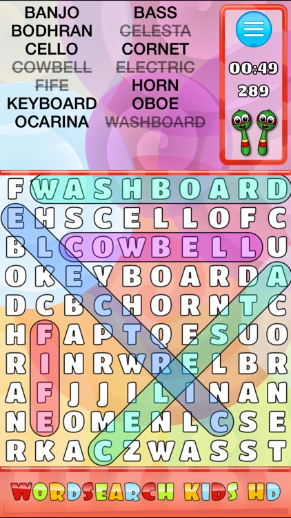 WordSearch Kids HD screenshot-4
