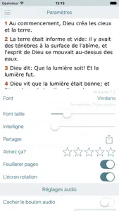 La Bible Offline Gratuite en Audio - Louis Segond screenshot #5 for iPhone