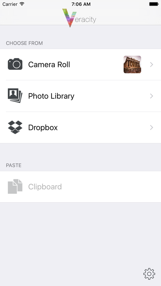#1. Veracity - Reverse Image Search (iOS) By: Dimitris Roilidis