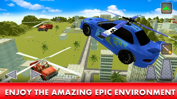 Flying Racing Car Simulator: Futuristic Airplay